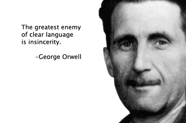 English Picture Quote of the Day: Orwell