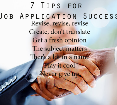 Job Applications: Seven Extra Tips for Success